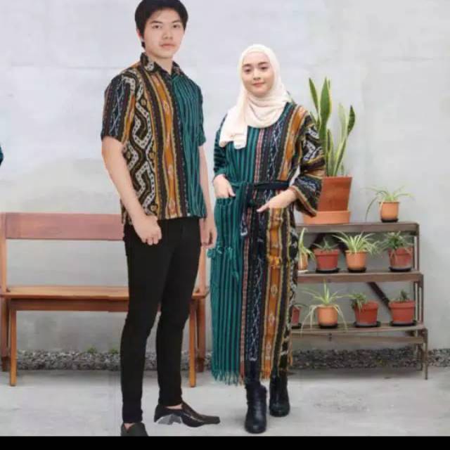 Cople baju tenun motof lurik mix toraja