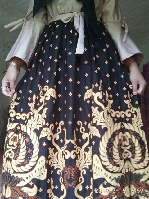 Shopashop Solo - Setelan Gamis Syari 2499 Kebaya Modern Gamis Muslim Batik Couple Long Dress Batam