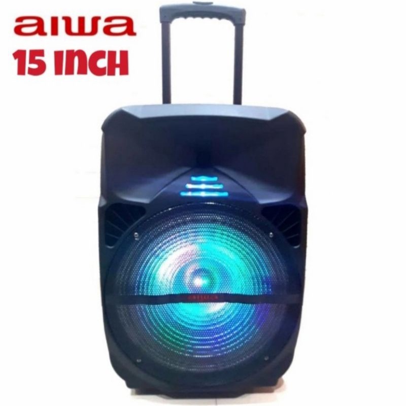 Speaker Portable Aiwa 15 Inch Bluetooth Usb Cocok Buat Meeting Karaoke Di Smart Tv