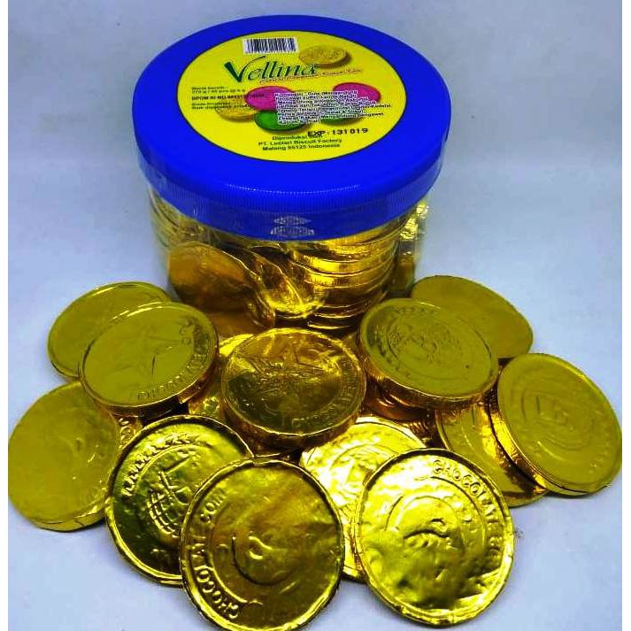 

vellina coklat coin 45pcs