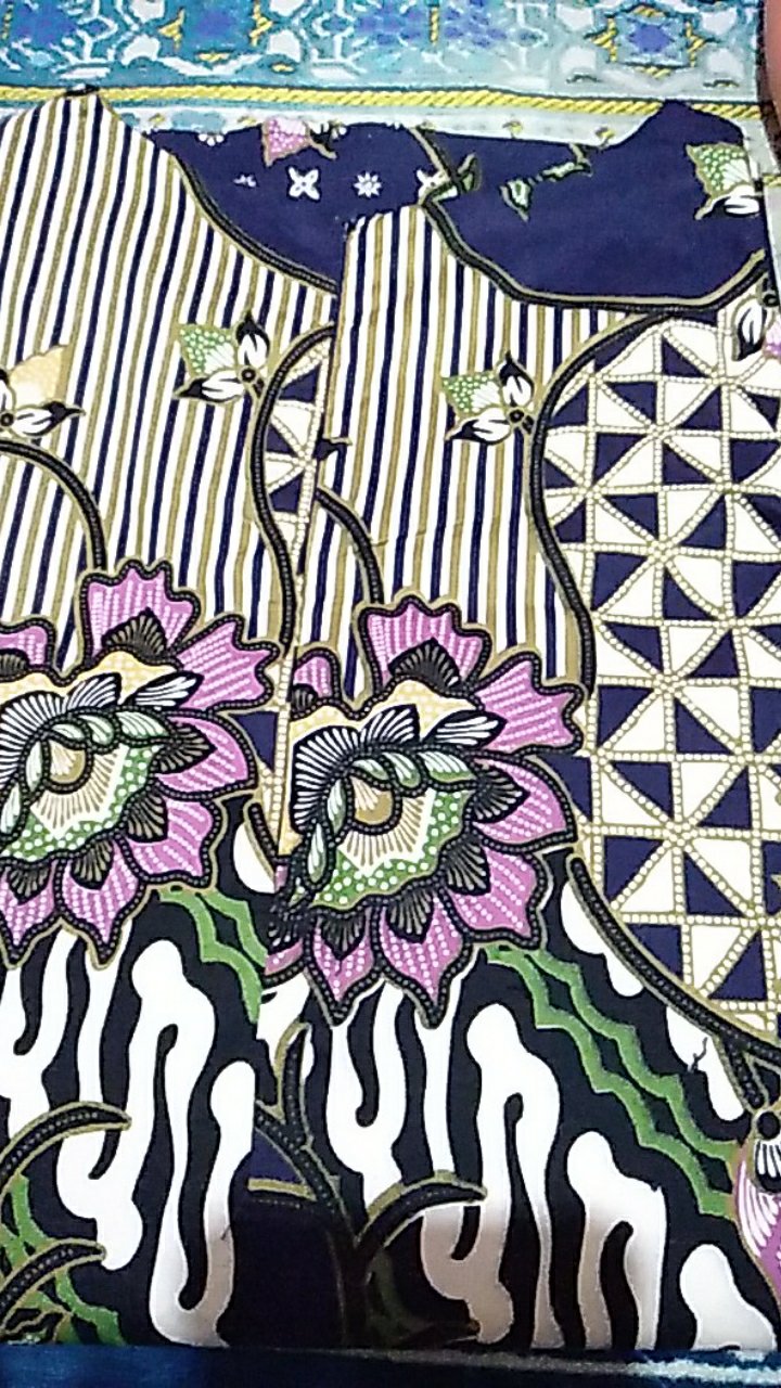 Ax- 32 Atasan Batik Wanita Katun Strecth Lengan 3/4 Untuk Kerja Kantoran Model Simple Terbaru