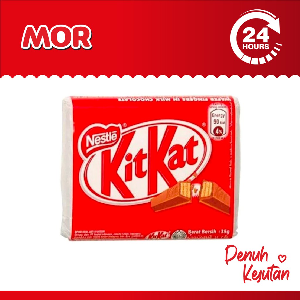 

KITKAT Nestle Wafer Cokelat Susu 4F 35 gr