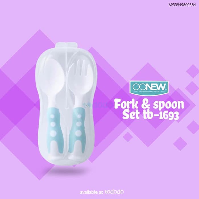 Oonew Fork And Spoon Set TB-1693 (Sendok dan Garpu Bayi)