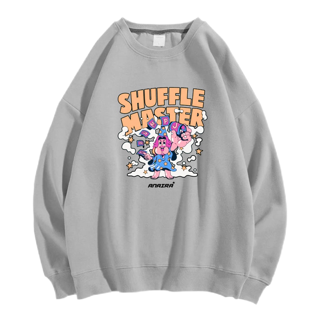 SHUFFLE MASTER SWEATER CREWNECK Size M-XXL ANAIRA