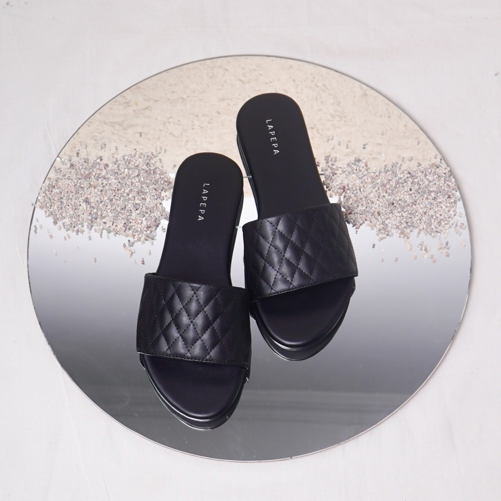 AVLINSTORE - tipe VANIA Sandal Wanita Teplek Selop Cewek Flat Slip On Tidak Licin Anti Slide Karet Jelly Casual Kekinian