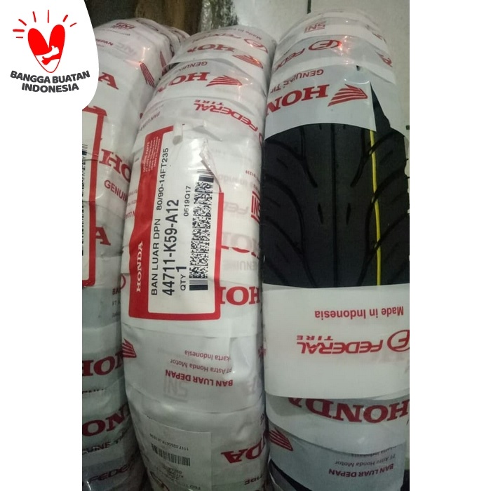 ban luar depan honda beat vario dll 80 90 14 tubeless gratis satu pent ORIGINAL Original