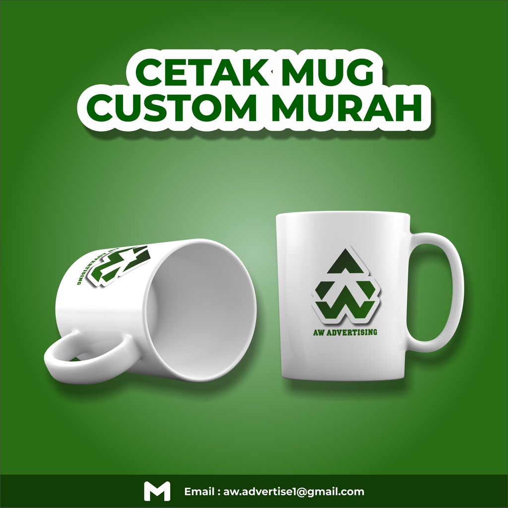 CETAK MUG CUSTOM ( SATUAN BISA )