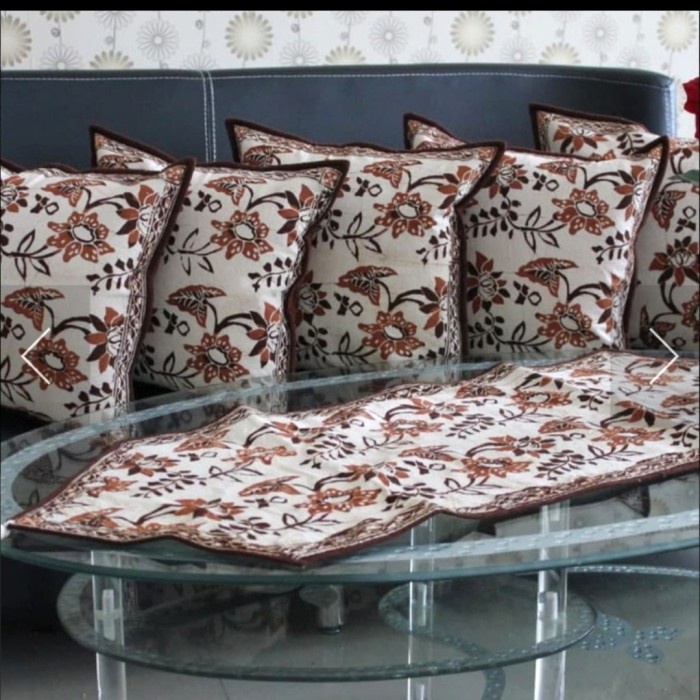 Sarung Bantal Sofa - Set Sarung Bantal Kursi Batik Cap