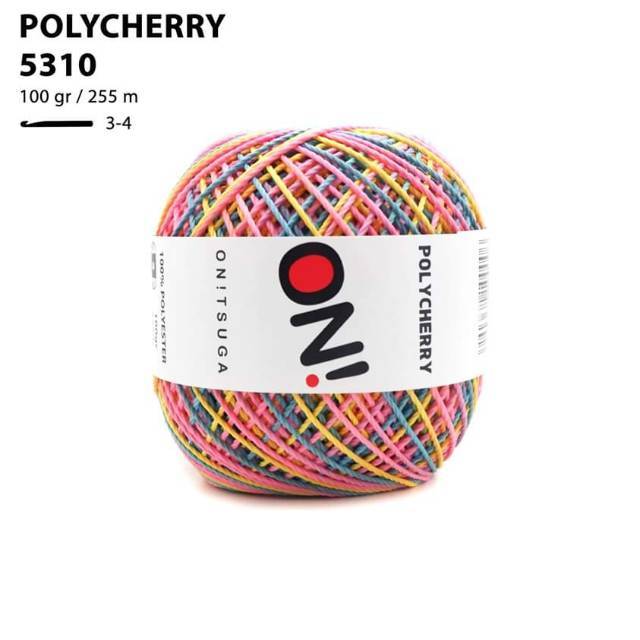 Benang rajut Polycherry sembur