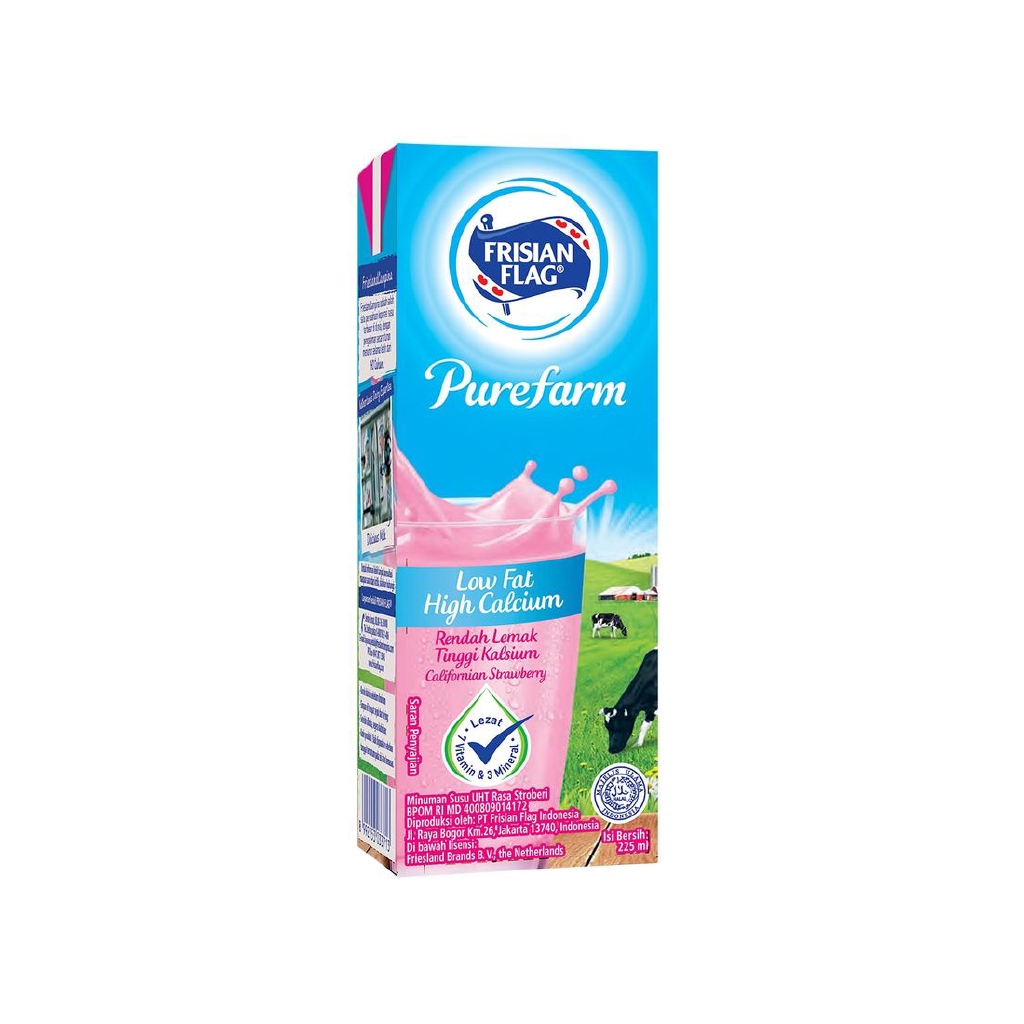 

OL8 - Frisian Flag Susu Cair Low Fat Strawberry 225Ml