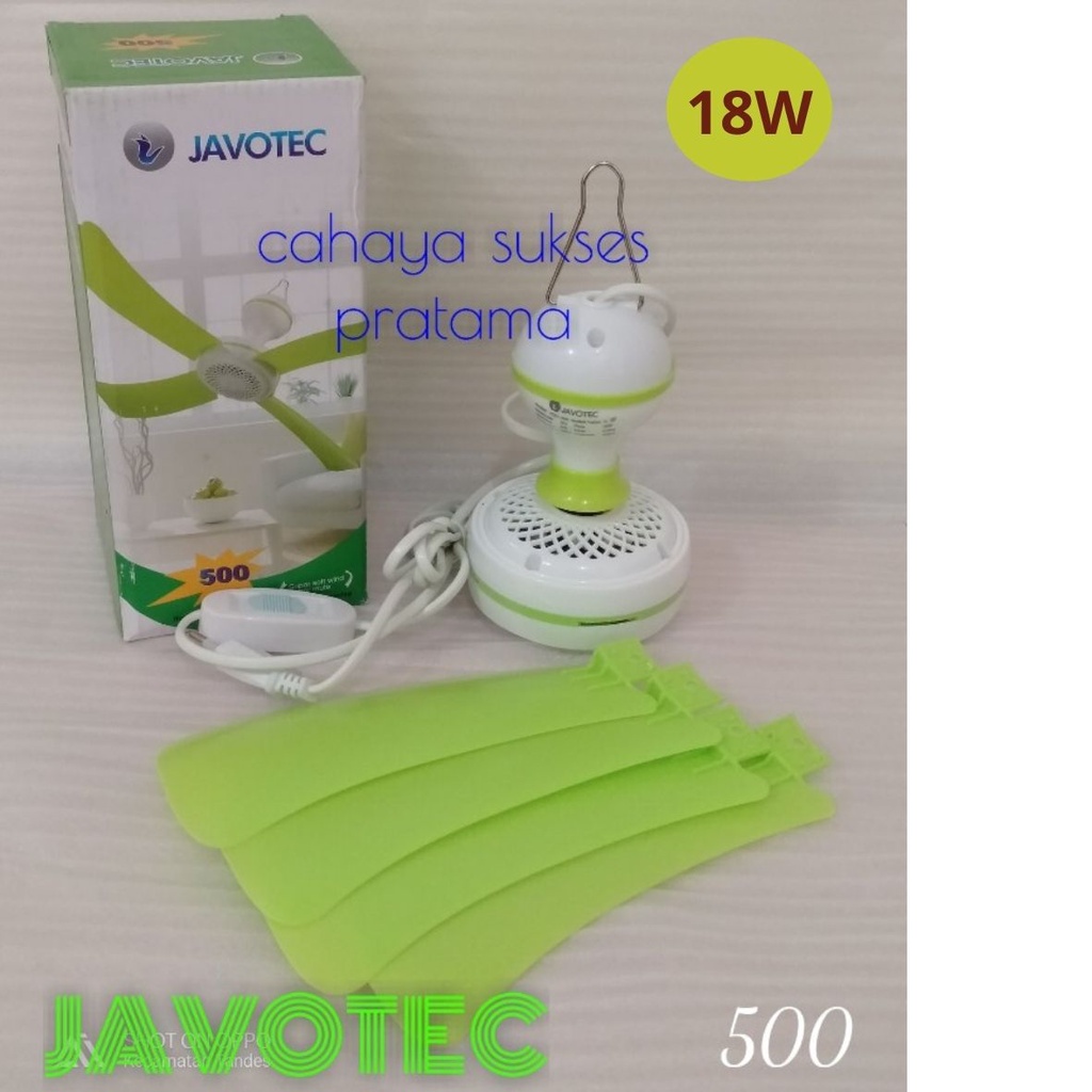 Kipas Mini/ Fan Gantung/Ceiling Fan Javotec FC01-500 (18W)