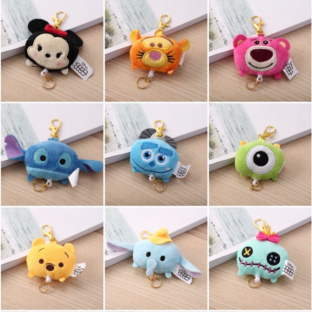 GANTUNGAN KUNCI KEYCHAIN STITCH LOTSO SULLEY DUMBO WINNIE THE POOH EEYORE DAISY DUCK SCRUMP MICKEY MINNIE MOUSE IMPOR