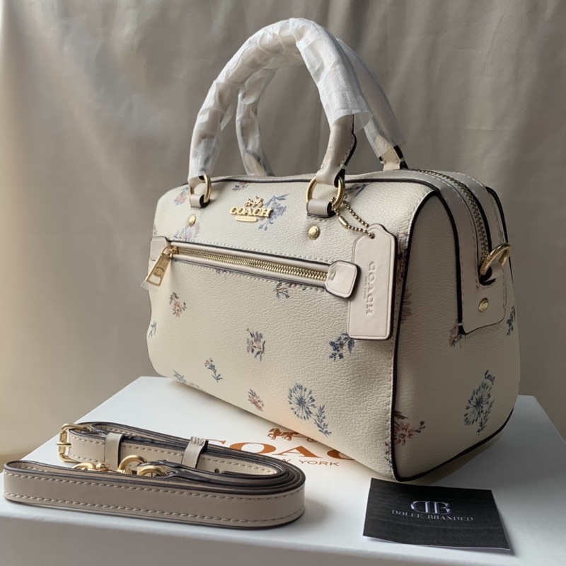 COACH ROWAN SATCHEL WITH WILDFLOWER PRINT (COACH C4105)