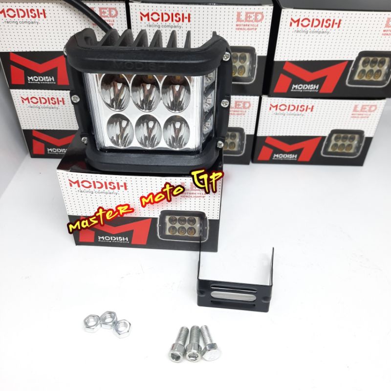 LED motorcyle headlights Modish racing company Volt / power Dc-12V 6Watt lampu tembak flash modish Lampu sorot Modifikasi otomotif