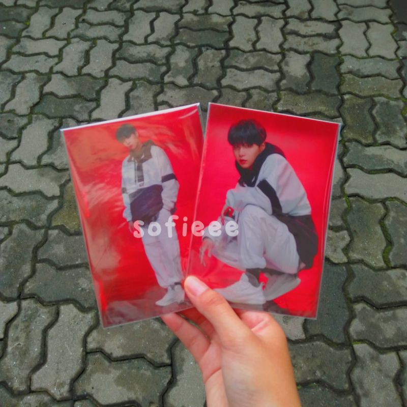 (booked) bts suga yoongi official postcard from fila