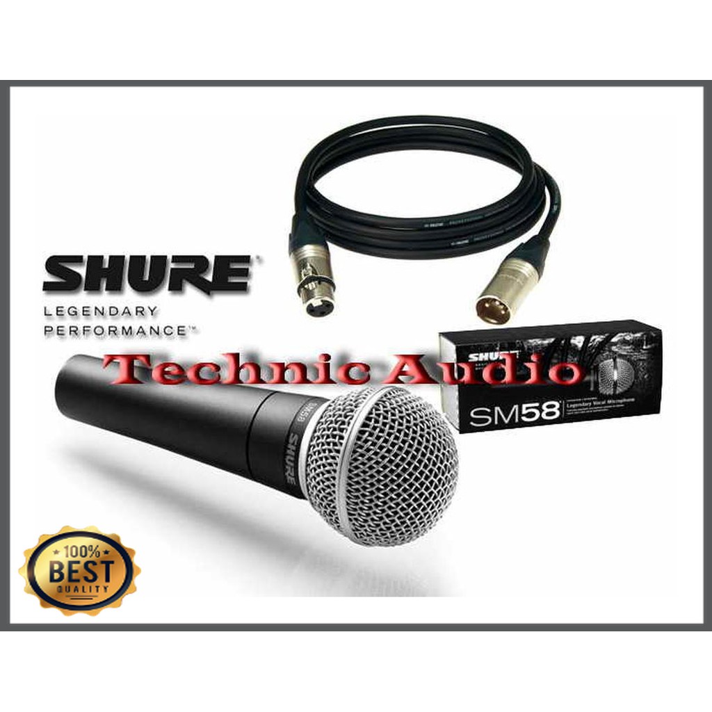 Mishad Shop -  Mic Kabel SHURE SM58 Original Made In Mexico Plus Kabel 5 Meter GU-5117-1221
