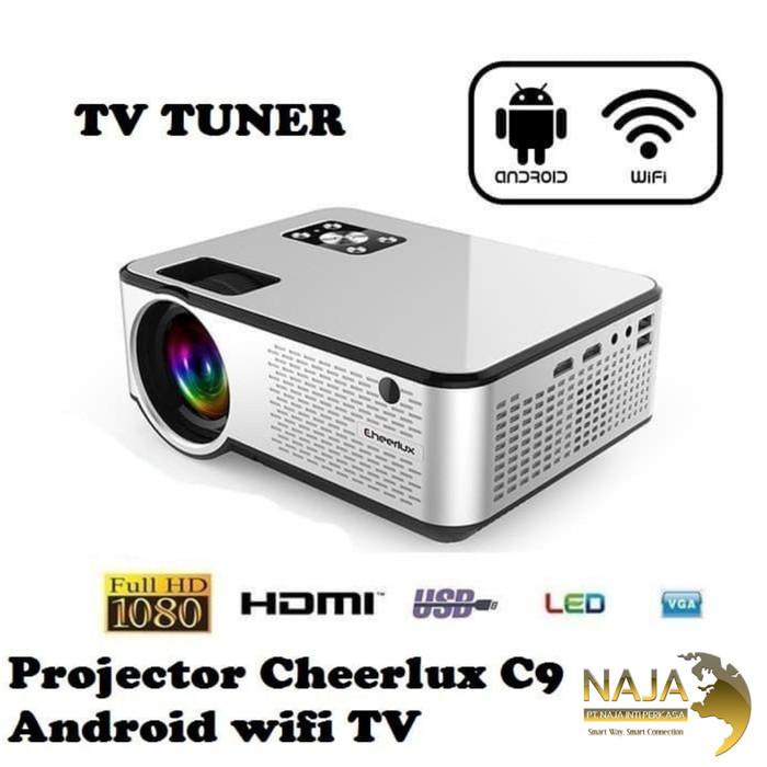 

Irled | Mini Proyektor Cheerlux C9 Android Wifi Tv Tuner Led Projektor