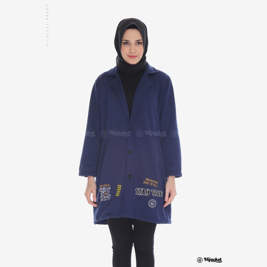 Hijacket Elma Series Origilal Jaket Hijabers Bahan Premium Fleece yang 
