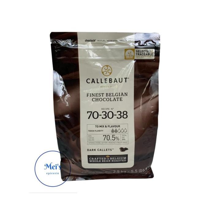 CALLEBAUT Dark Noir Chocolate Couverture 70,5% 1kg