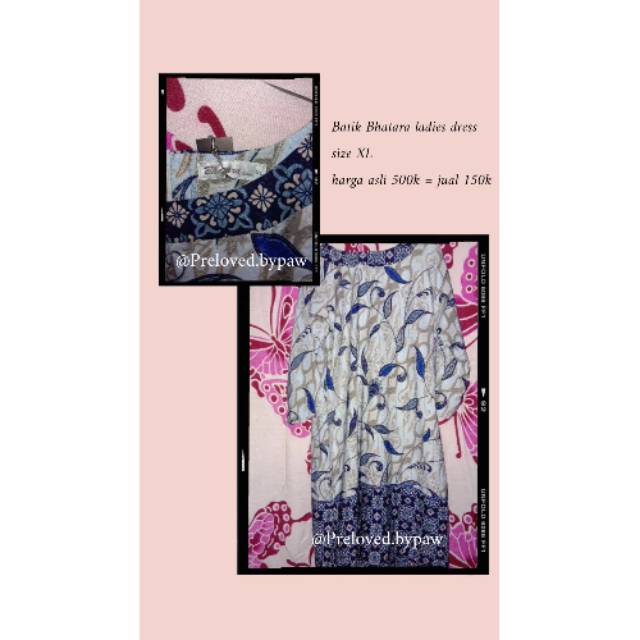 BHATARA BATIK WOMEN - CATARINA DRESS (BEKAS)