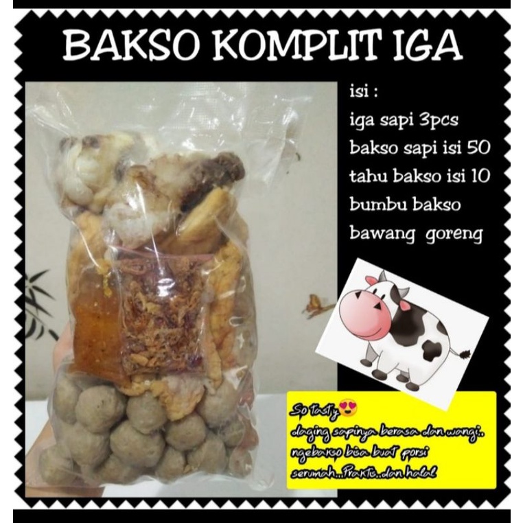 Bakso Komplit Tahu dan Iga | Halal 100 %