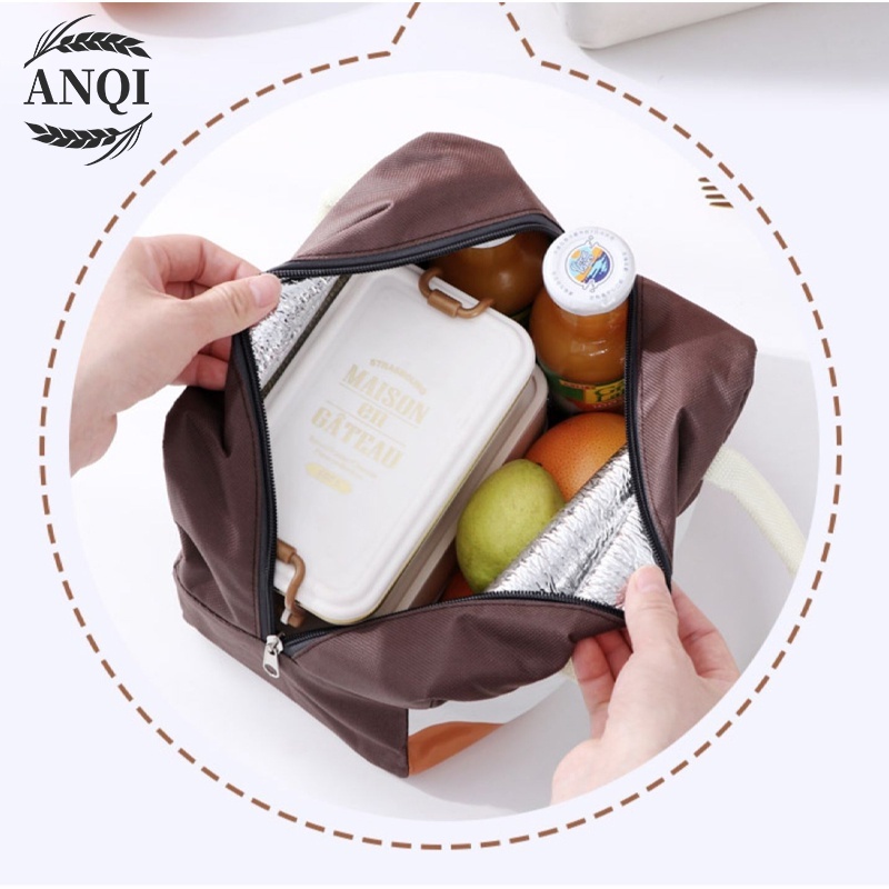 ANQI 1888 Tas Bekal Karakter/Iconic Insulated Lunch Bag Cooler WAJAH KARTUN -Tas Bekal Makan VS-28