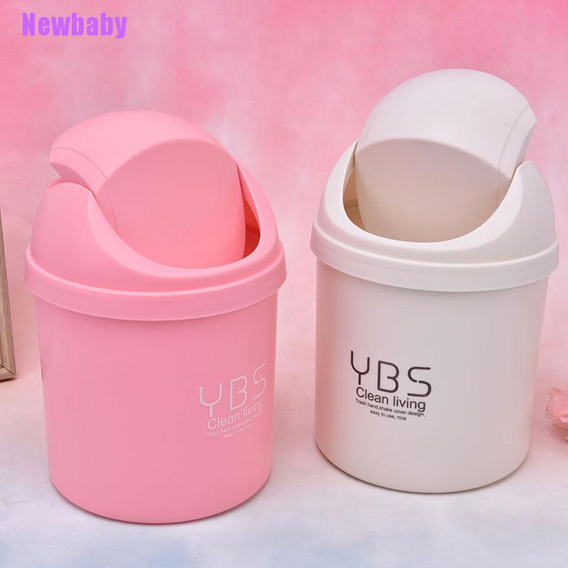 Tempat Sampah Mini Bahan Plastik Ukuran 20x13cm Untuk Rumah / Kantor