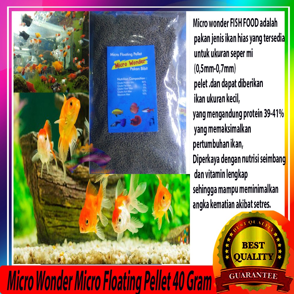 Micro Wonder Fish Food Adalah Pakan Jenis Ikan Hias Yang Tersedia