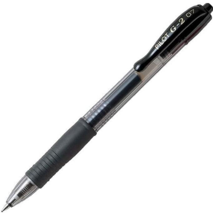 

populer] pulpen - ballpoint PILOT G2 (0.5) hitam 1 lusin