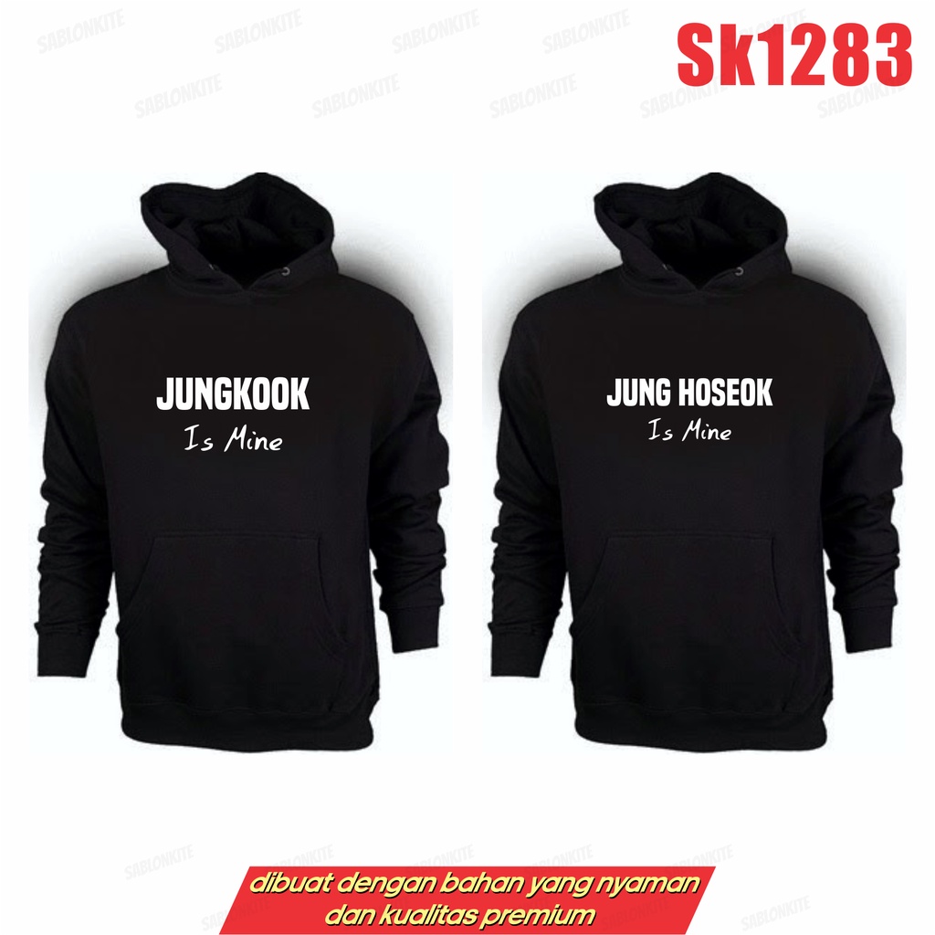 MURAH!!! Hoodie Sweater JUNGKOOK is mine sk1283 JIMIN JIN JHOPE RM SUGA TAEHYUNG KPOP