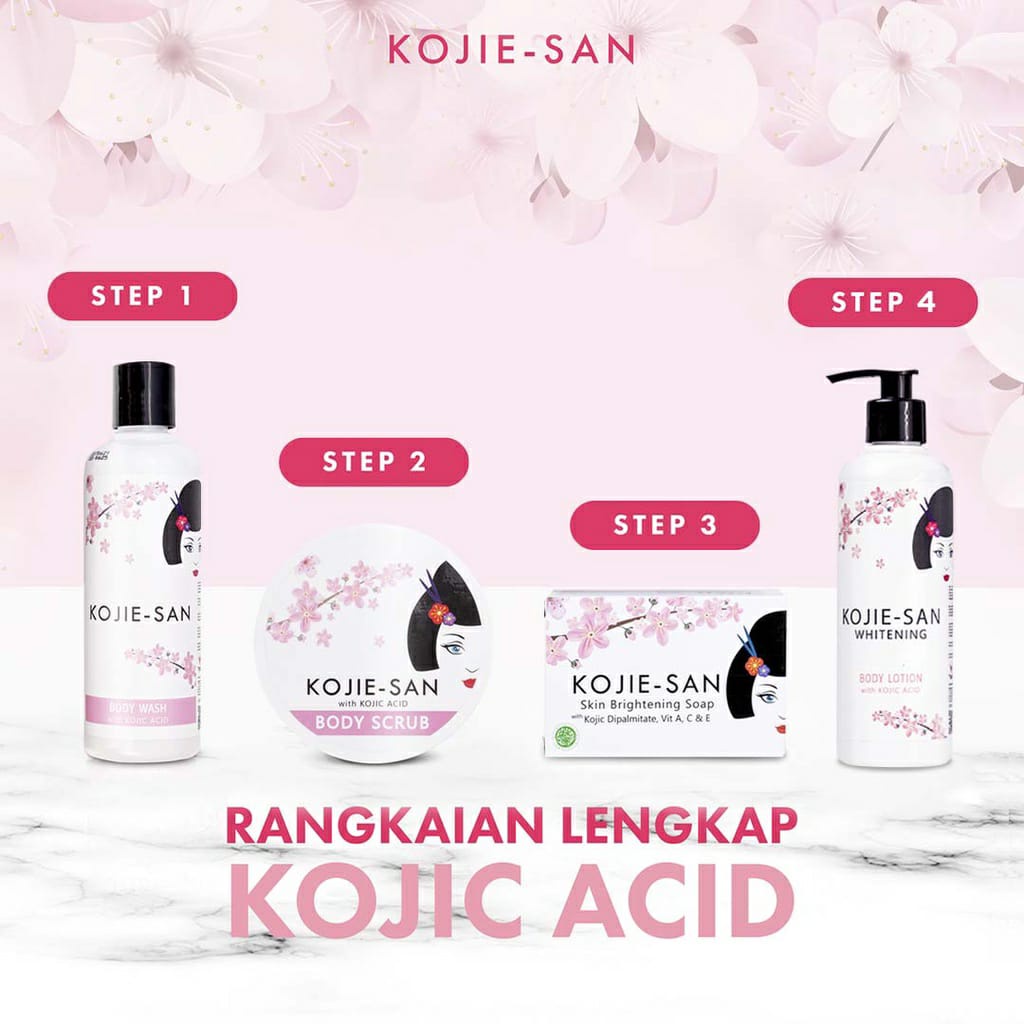 [BPOM] PAKET KOJISAN / KOJIESAN / Kojie-San 1set  /Paket Kojic Glowing/Perawatan Tubuh