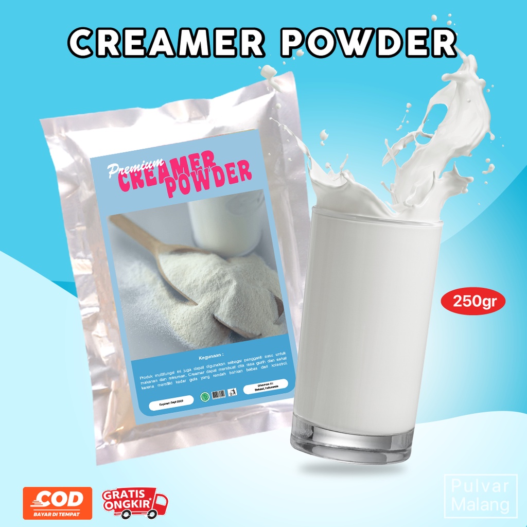 

CREAMER BUBUK 250G / KRIMER BUBUK NON DIARY / CREAMER NON DIARY / BUBUK KRIMER / BUBUK CREAMER 250G