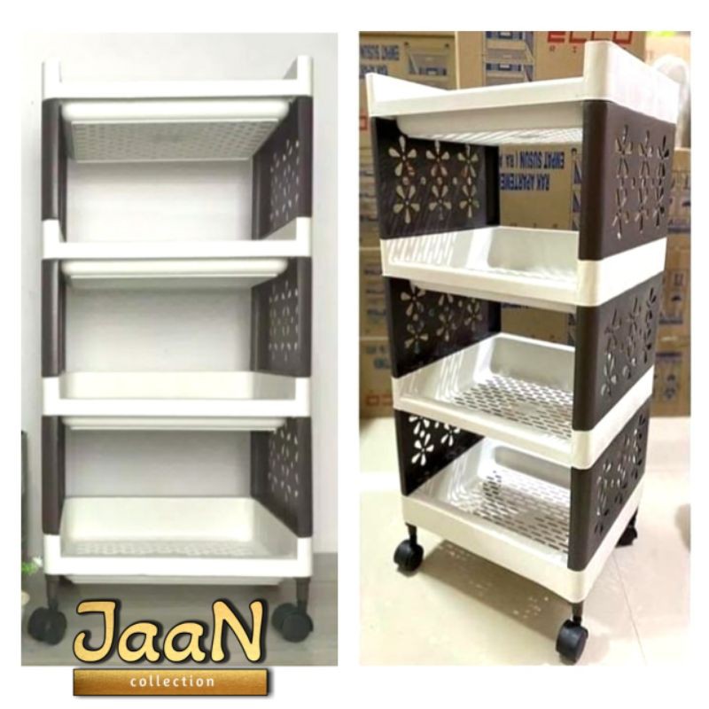 Rak Serbaguna Rak Apartemen ELCO Susun 4 + Roda