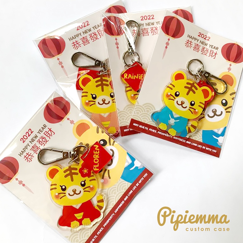 Keychain Bagcharm Tiger New Year Cute Kado Imlek gift
