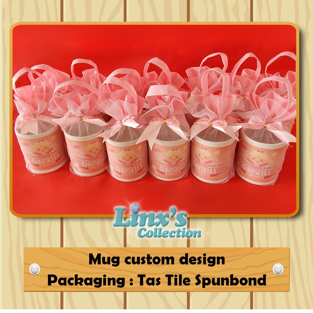 

Souvenir Mug + tas tile spunbond (minimal order 12 pcs)