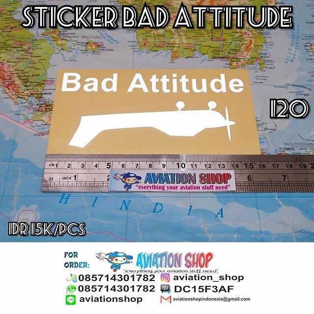 

Sticker stiker Bad Attitude