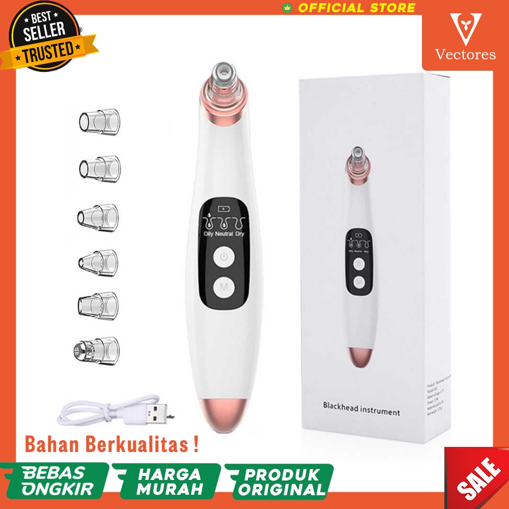 [ORIGINAL] Vacuum Suction Komedo Skin Face Care Blackhead Pore Hidung Elektrik Electric Flek Hitam Pembersih Rechargeable Terbaru