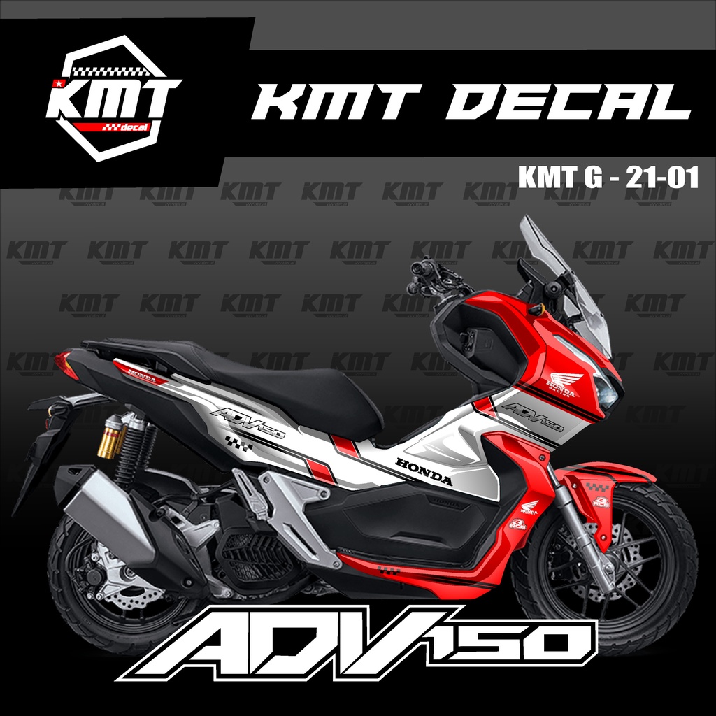 Decal Sticker Honda ADV 150 Fullbody Desain RACING KMT.G.21-01