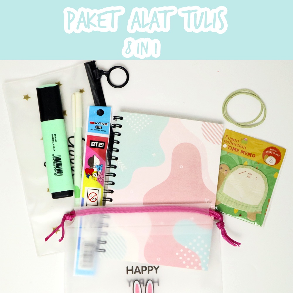 

HJK PAKET ALAT TULIS 8IN1 KARAKTER / STATIONERY SET FANCY / ALAT TULIS SET / STATIONERY SET.