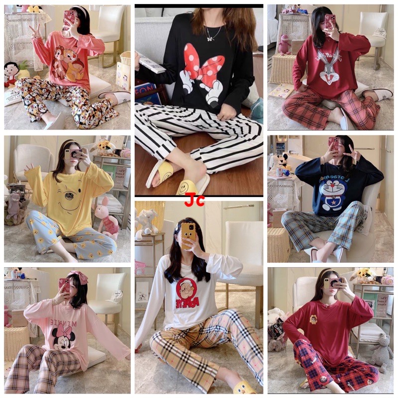 RESTOCK JC Stelan Oversize PP Import / Stelan Tidur Bigsize Import PP / stelan wanita Import murah