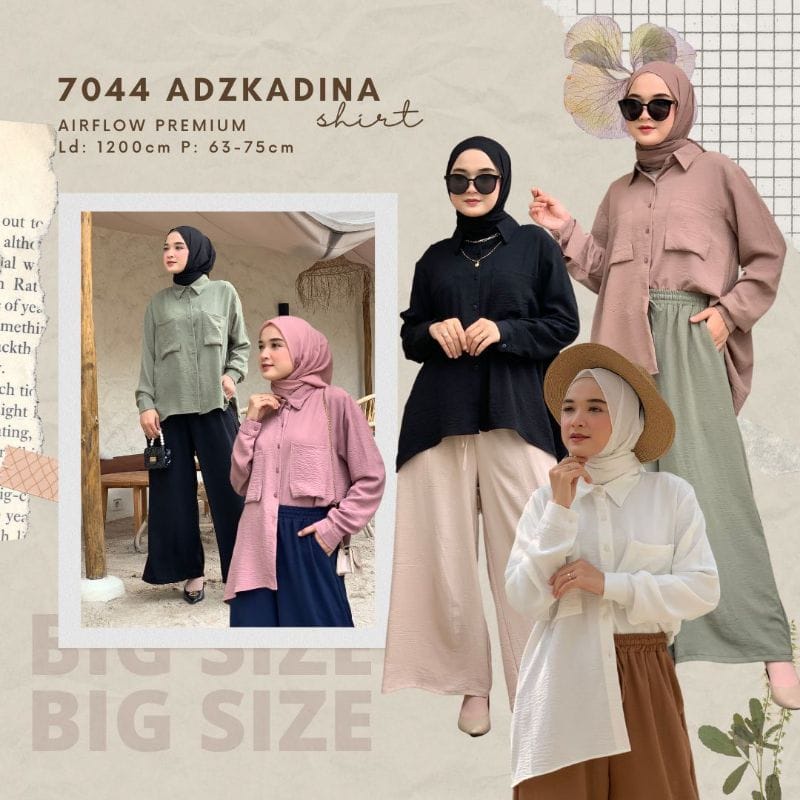 ADZKADINA SHIRT / TOP / ATASAN / KEMEJA / BLOUSE