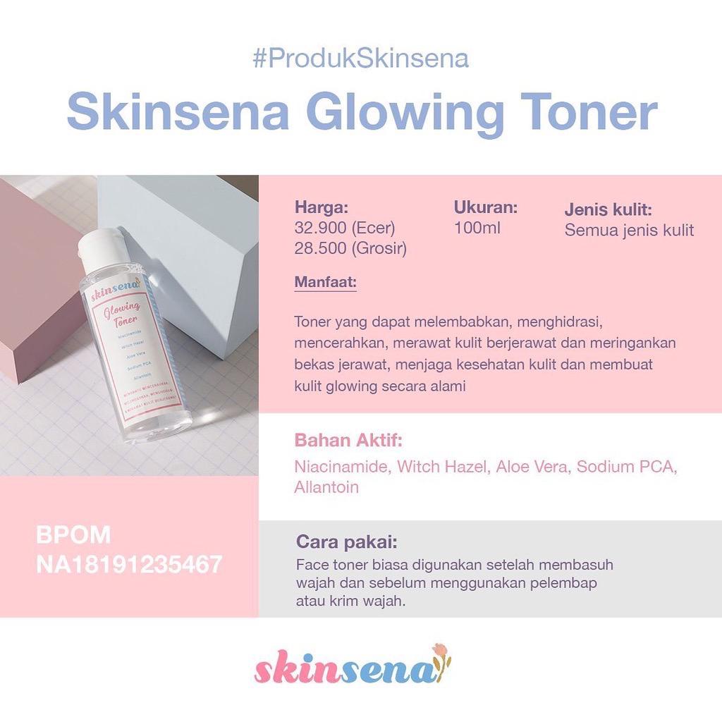 QEILA - PAKET GLOWING SKIN SENA SKINCARE | BPOM | READY