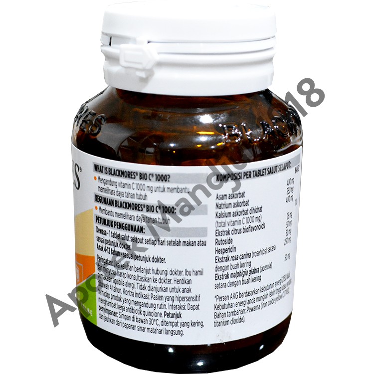 Blackmores Bio C 1000mg Isi 30 Tablet Shopee Indonesia