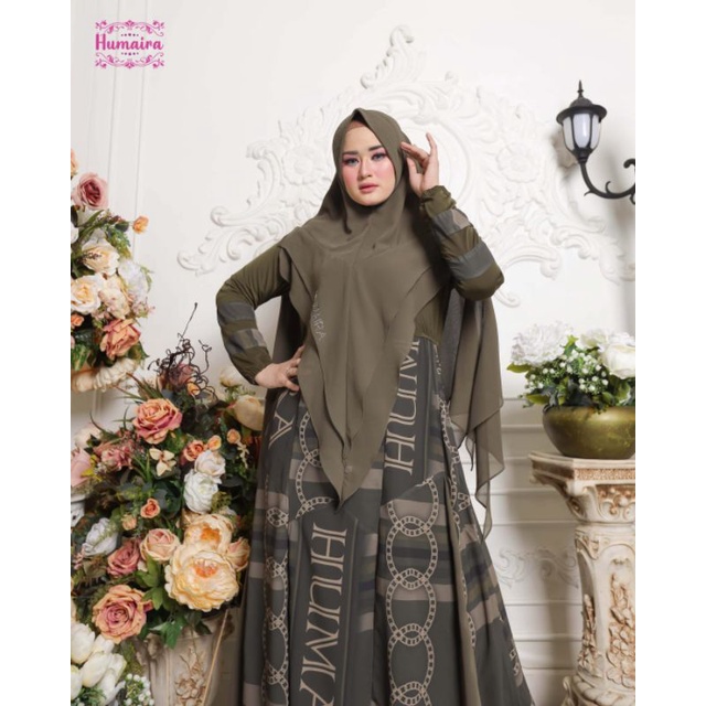 Mauza Humaira Series ORI by Humaira / Gamis Set Syar'i / Gamis Pesta / Dress Muslimah / Baju Syar'i Lebaran / Fashion Branded Muslimah-B