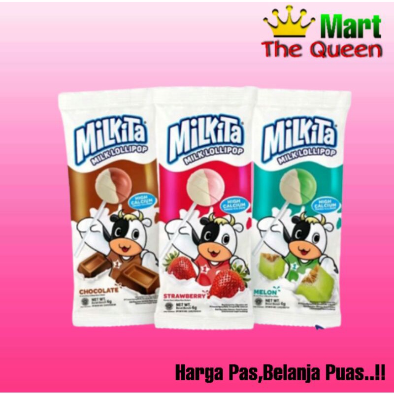 

MILKITA Permen Lollipop 1 pack isi 30 x 9gr