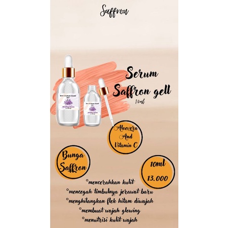 serum glowing saffron 10ml