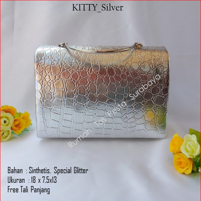 Tas Lucu,Tas Murah,Tas Mewah,KITTY_SILVER