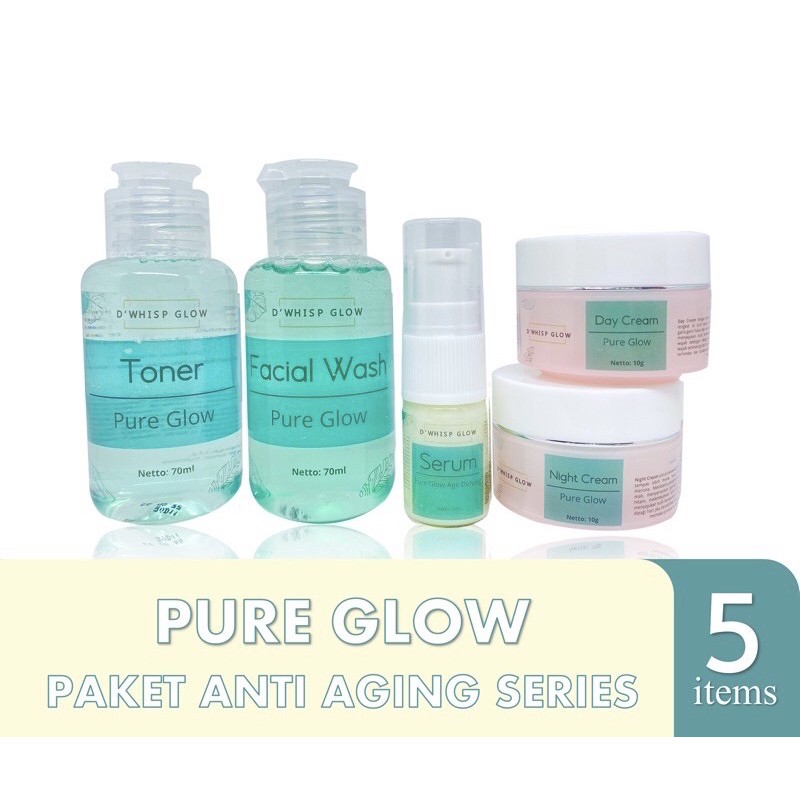 READY / ELEORA D'WHIPS GLOW ANTI AGING / PURE GLOW / UNTUK FLEK & BEKAS JERAWAT