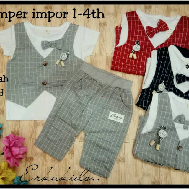 Setelan Baju Anak Cowok Import Branded Anak Laki Laki