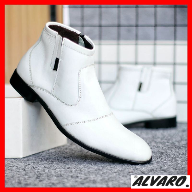 FOX|SEPATU FORMAL BOOT RESLETING KULIT PRIA SEPATU KANTOR SEPATU KERJA KANTOR FULL KULIT ASLI